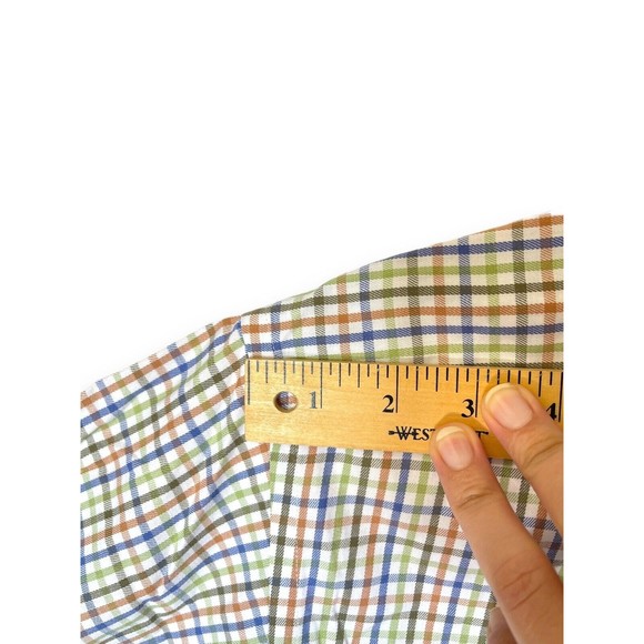 LL Bean Men's 2XLT Tall Traditional Fit Plaid Shirt - Long Sleeve Button-Up - Picture 5 of 11